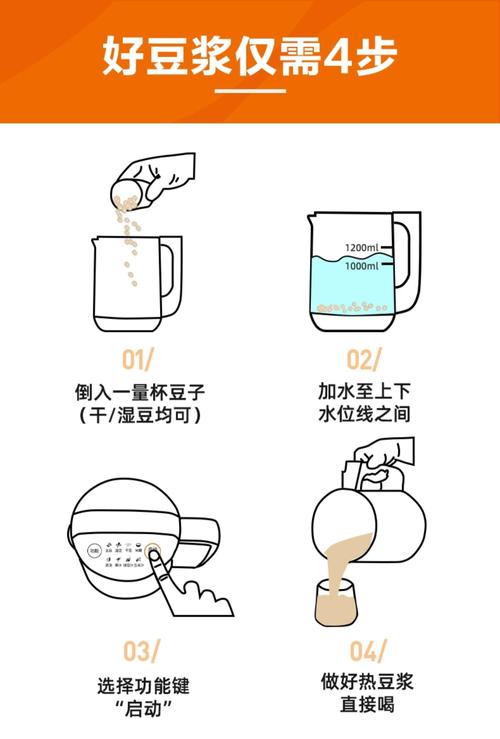九阳豆浆机打豆浆步骤