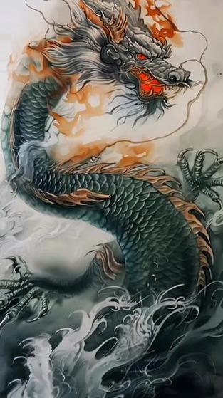 中国像一条腾飞的巨龙