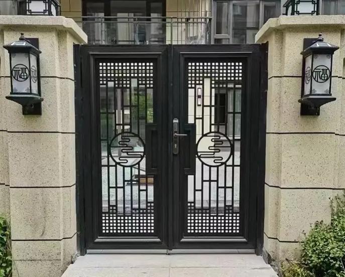 乡下院子围墙大门图片
