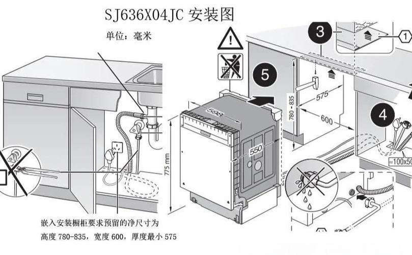 西门子洗碗机安装说明书