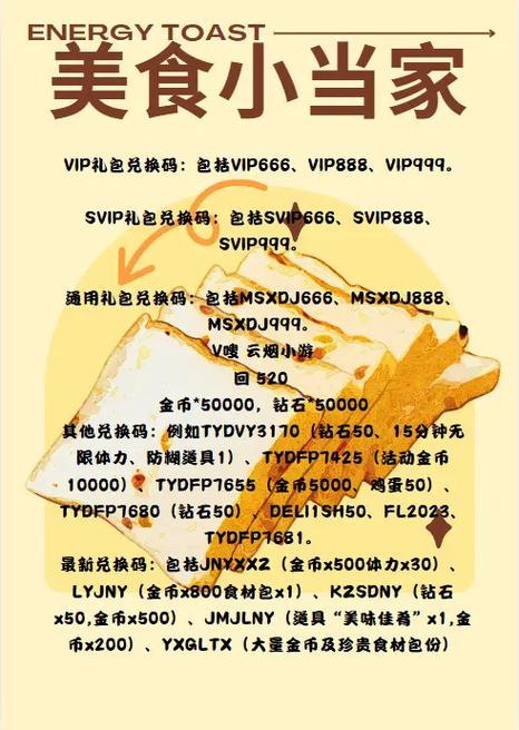 求美食小当家有效兑换码