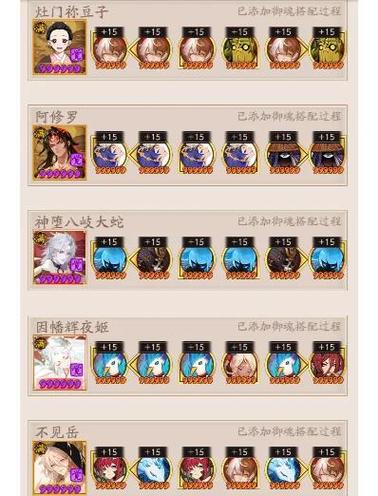 阴阳师竞速秘闻顺序