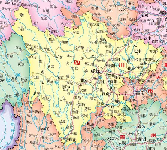 四川地图高清地图