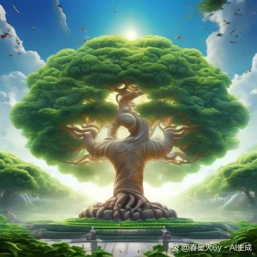 一个圆圈里面一个树缩略图