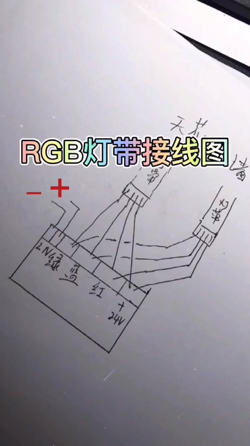 RGB灯线怎么接