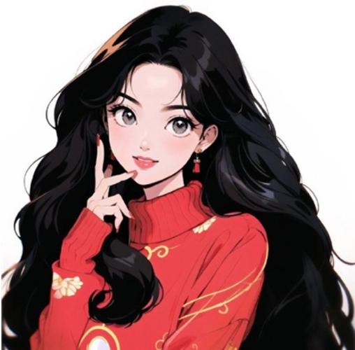 红色系女生头像的分类