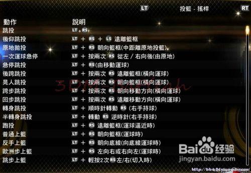 NBA2K15进阶版按键