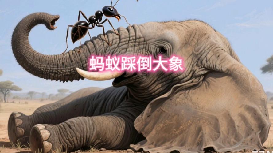 蚂蚁搬大象是什么意思