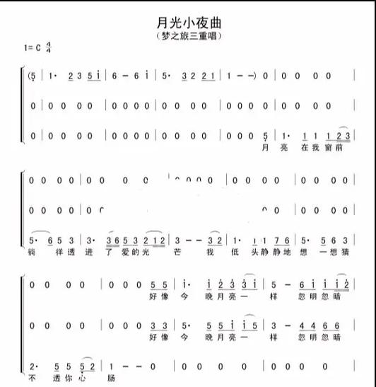 月光小夜曲歌词谐音