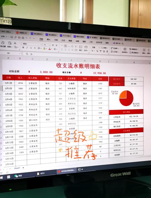 每日流水账怎么做表格缩略图