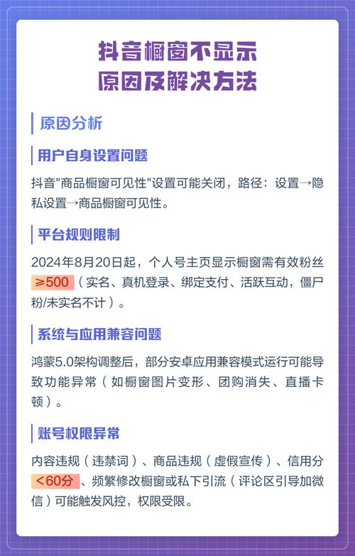 抖音主页为什么看不到橱窗