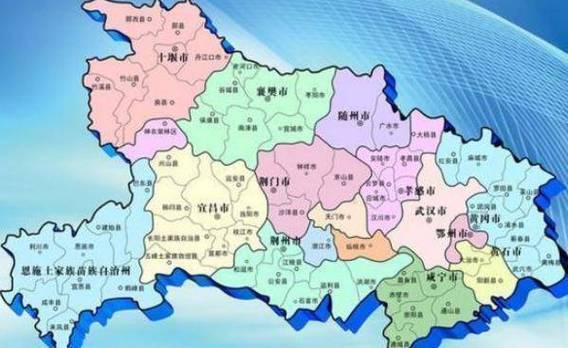 湖北天门各乡镇分布图
