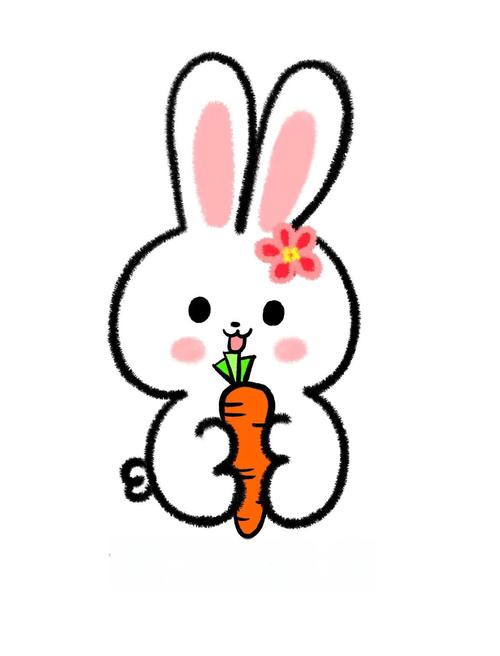 一二三年级画小兔子