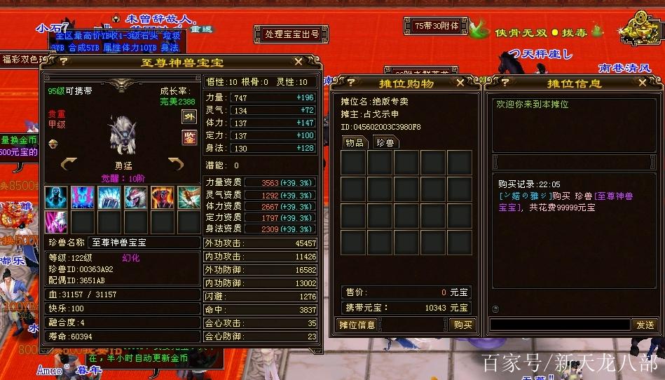 天龙八部最贵的宝宝截图