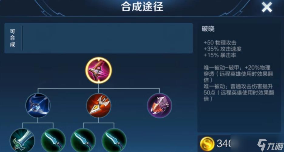 王者荣耀穿甲装备有哪些