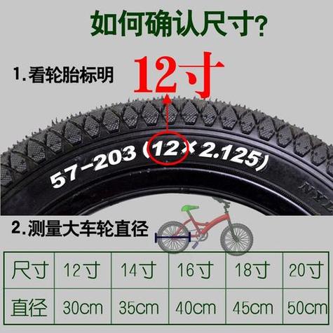 自行车内胎尺寸一览表