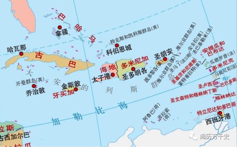 巴哈马群岛世界地图