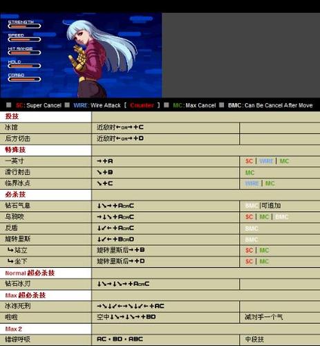 拳皇2002魔幻二冰女连招缩略图