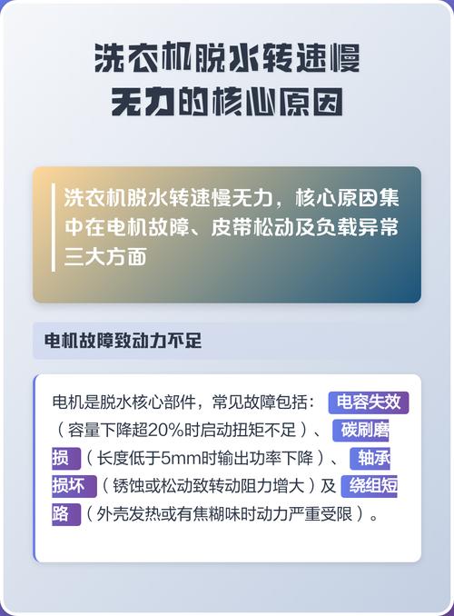 洗衣机转速慢5个原因截图