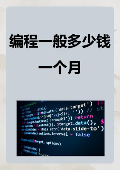 编程一般多少钱一个月截图
