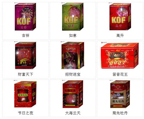 烟花有什么品种名字