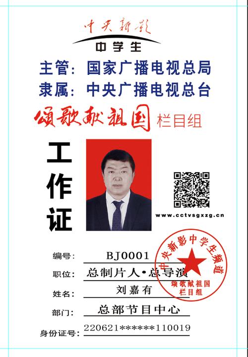 央视工作证类别