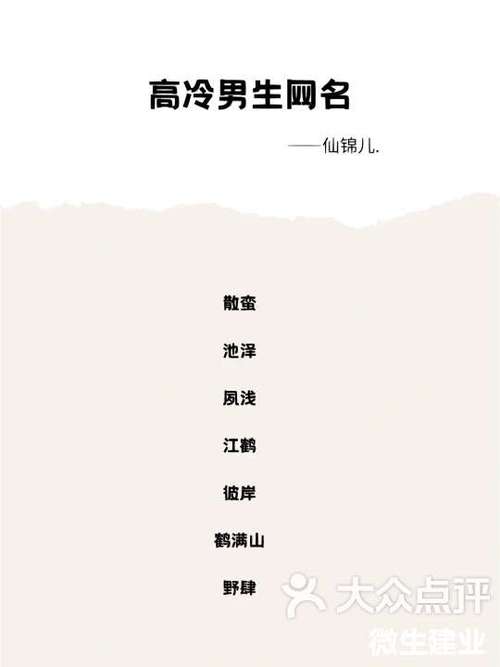 正能量网名男