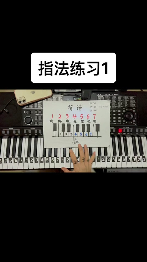 电子琴键盘说明和图解