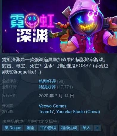 霓虹深渊steam多少钱截图