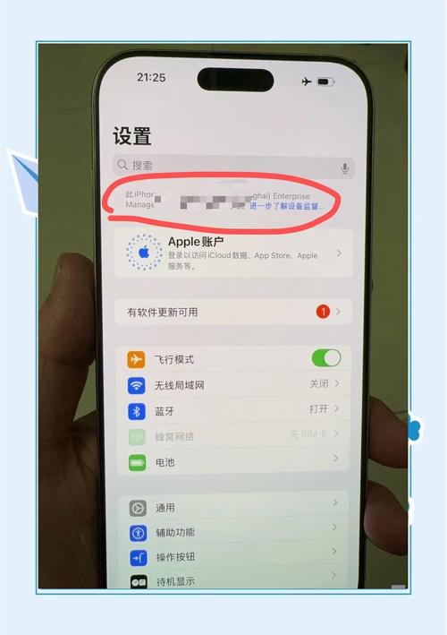 苹果手机设置不在服务区