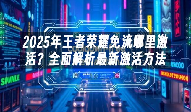 王者荣耀怎么激活免流
