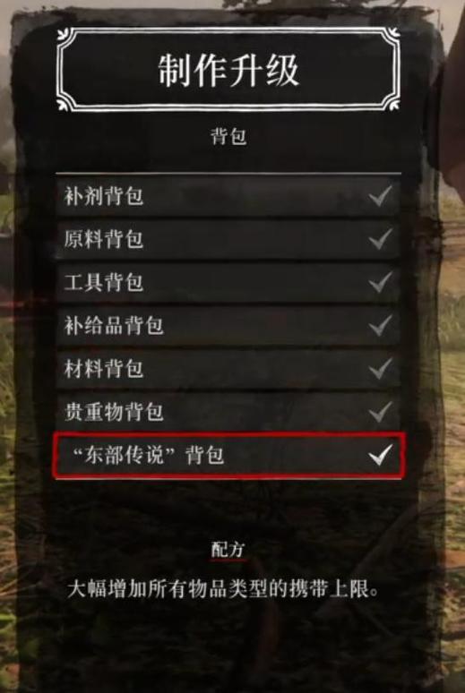 大表哥2补给品背包怎么解锁