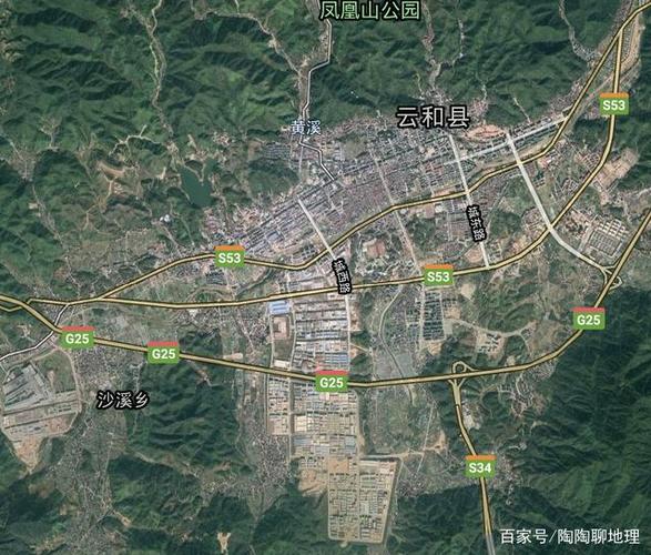 丽水卫星地图