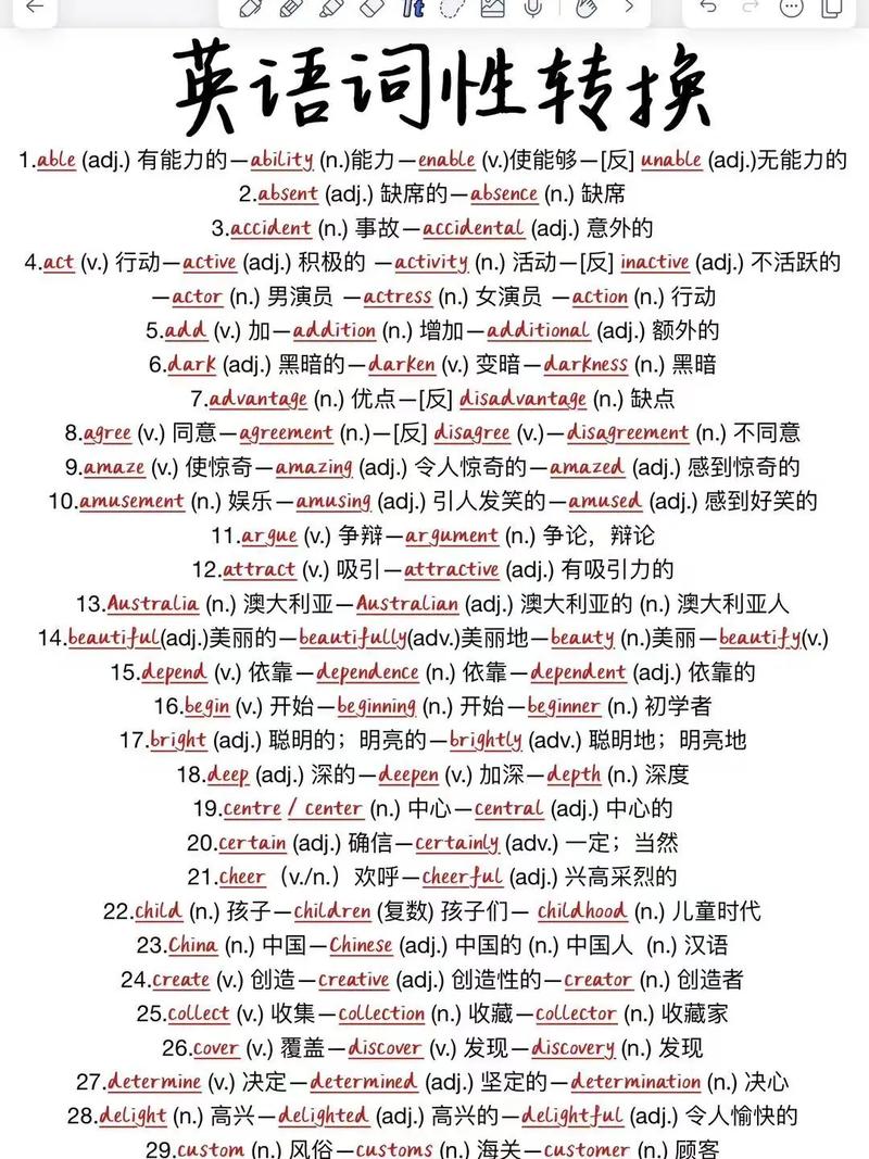 oppose词性转换