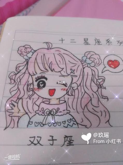 学画十二星座公主