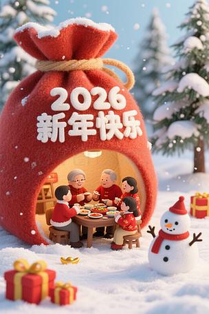 2026新年快乐图片