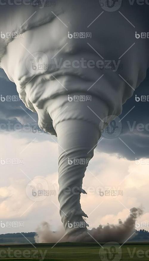 龙卷风形状的云