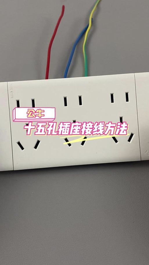公牛15孔插座的接法