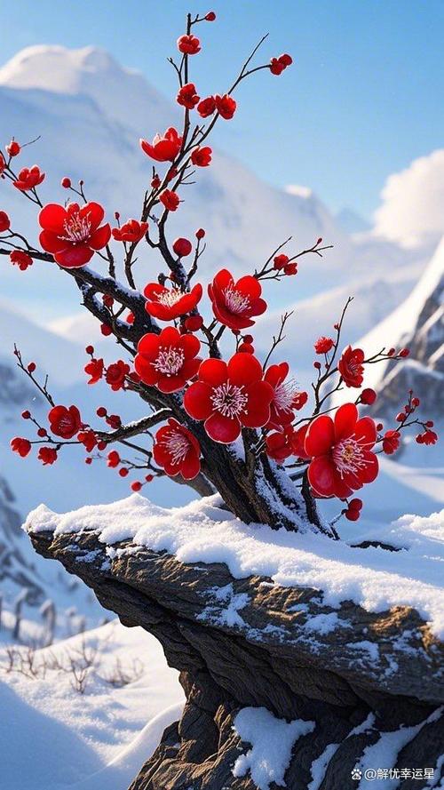傲雪寒梅独自开