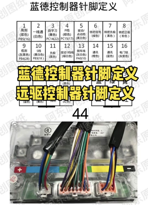 蓝德控制器接线图图标