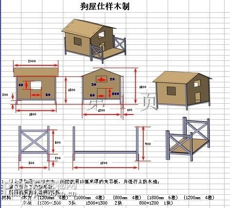 自己建造简易狗屋