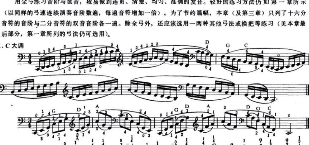 五线谱C大调