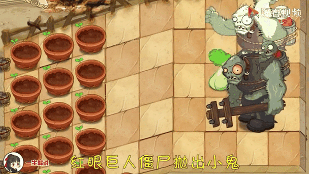 植物大战僵尸巨人僵尸扔小鬼扔多远