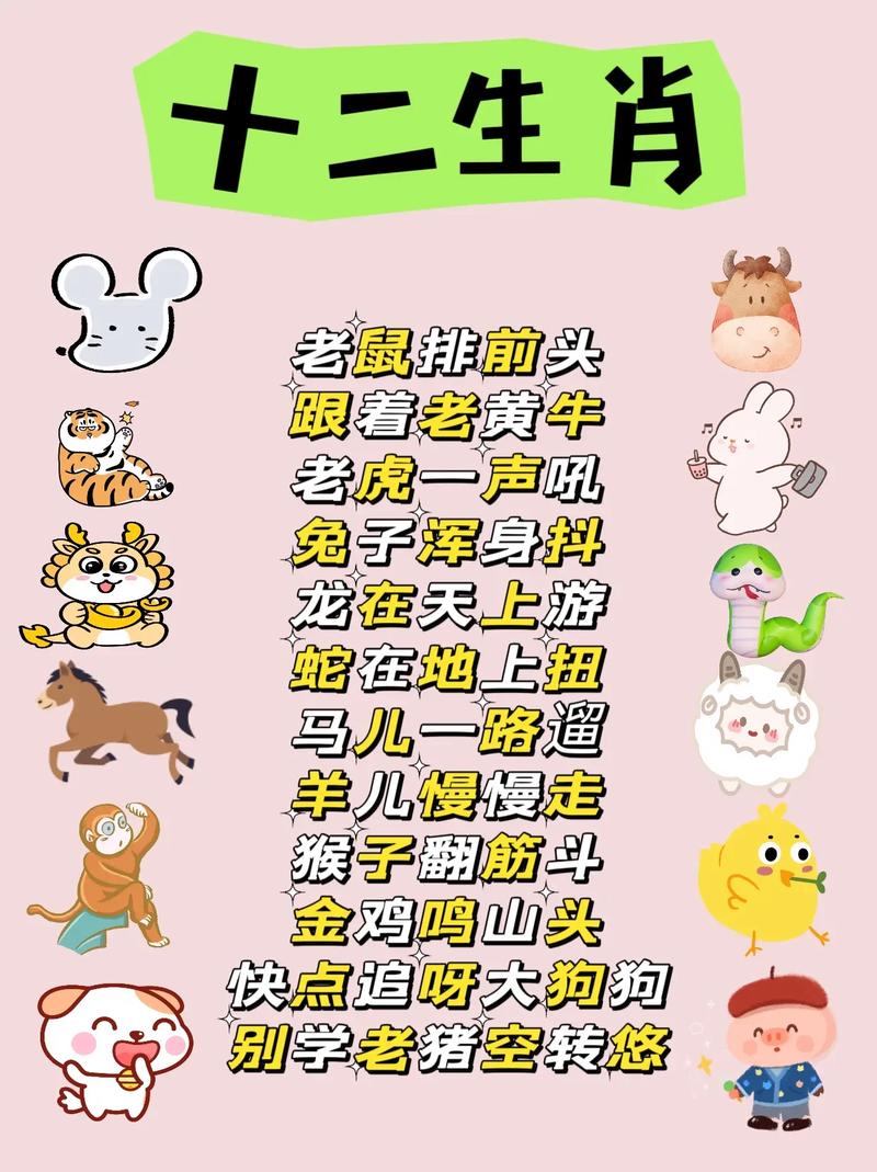 十二生肖儿歌顺口溜缩略图