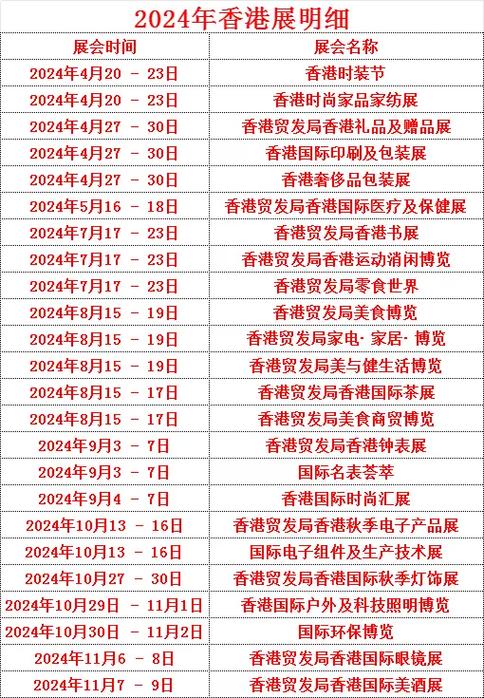 展会信息查询