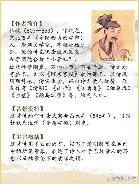 杜牧个人简介