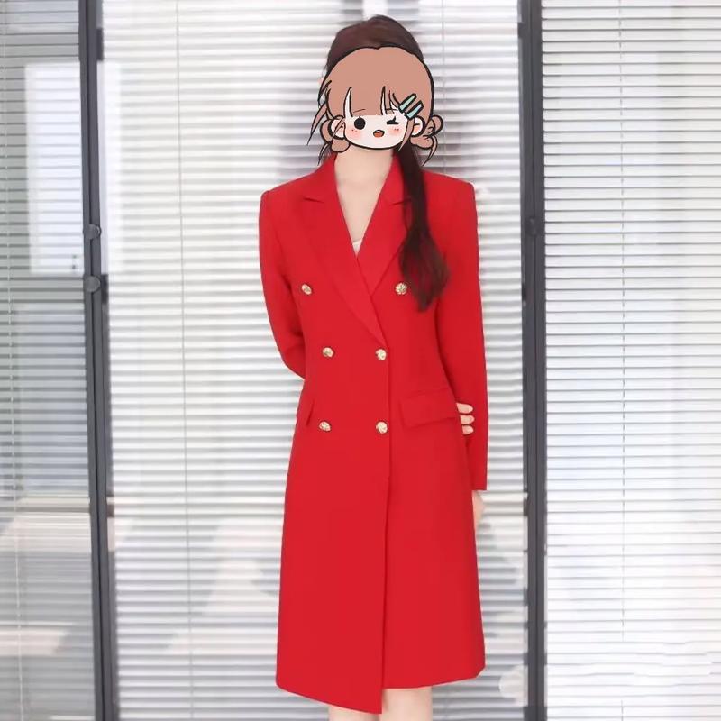 红色主题年会衣服