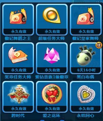 qq炫舞徽章带上为什么显示不出来