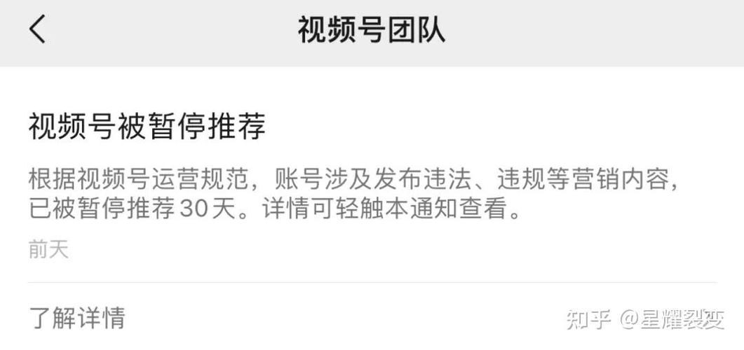 视频号已暂停什么意思