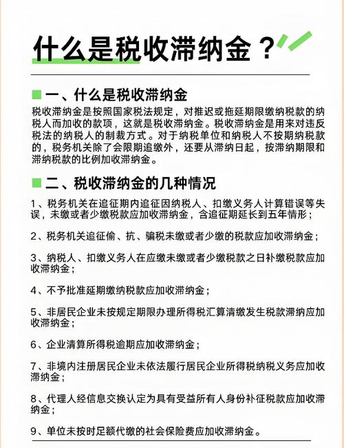 扣税逾期滞纳金